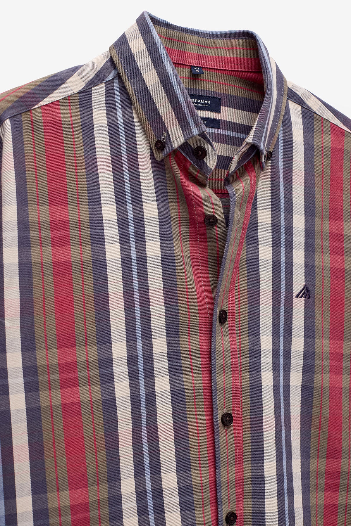 CAMISA REGULAR FIT SARJA AOS QUADRADOS