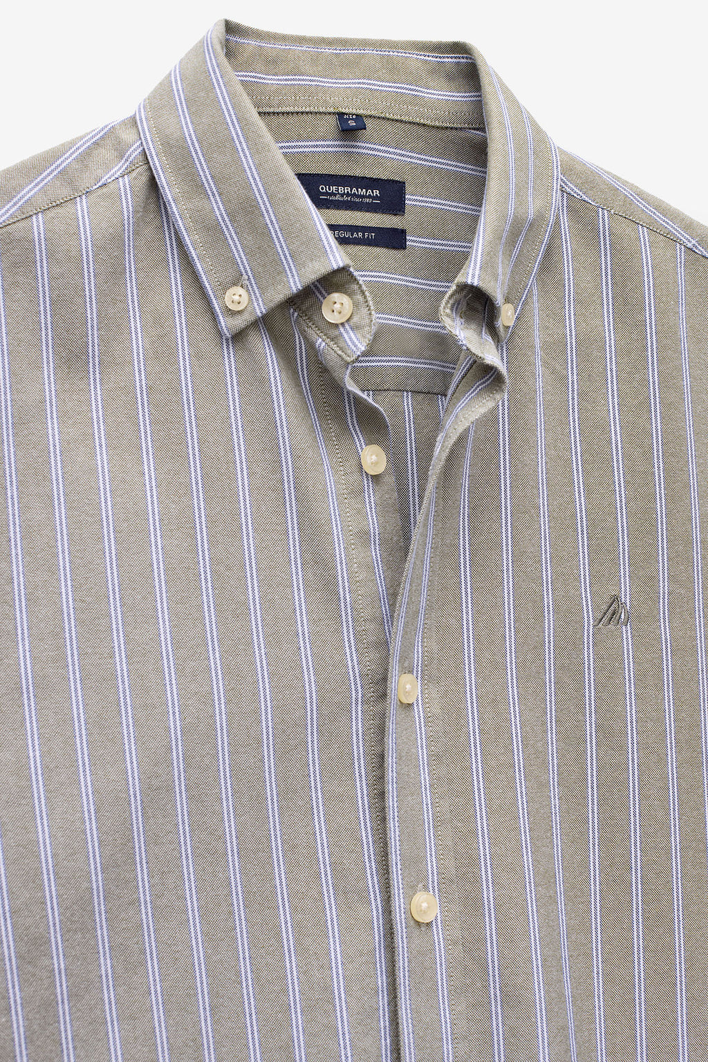 CAMISA OXFORD REGULAR FIT ÀS RISCAS