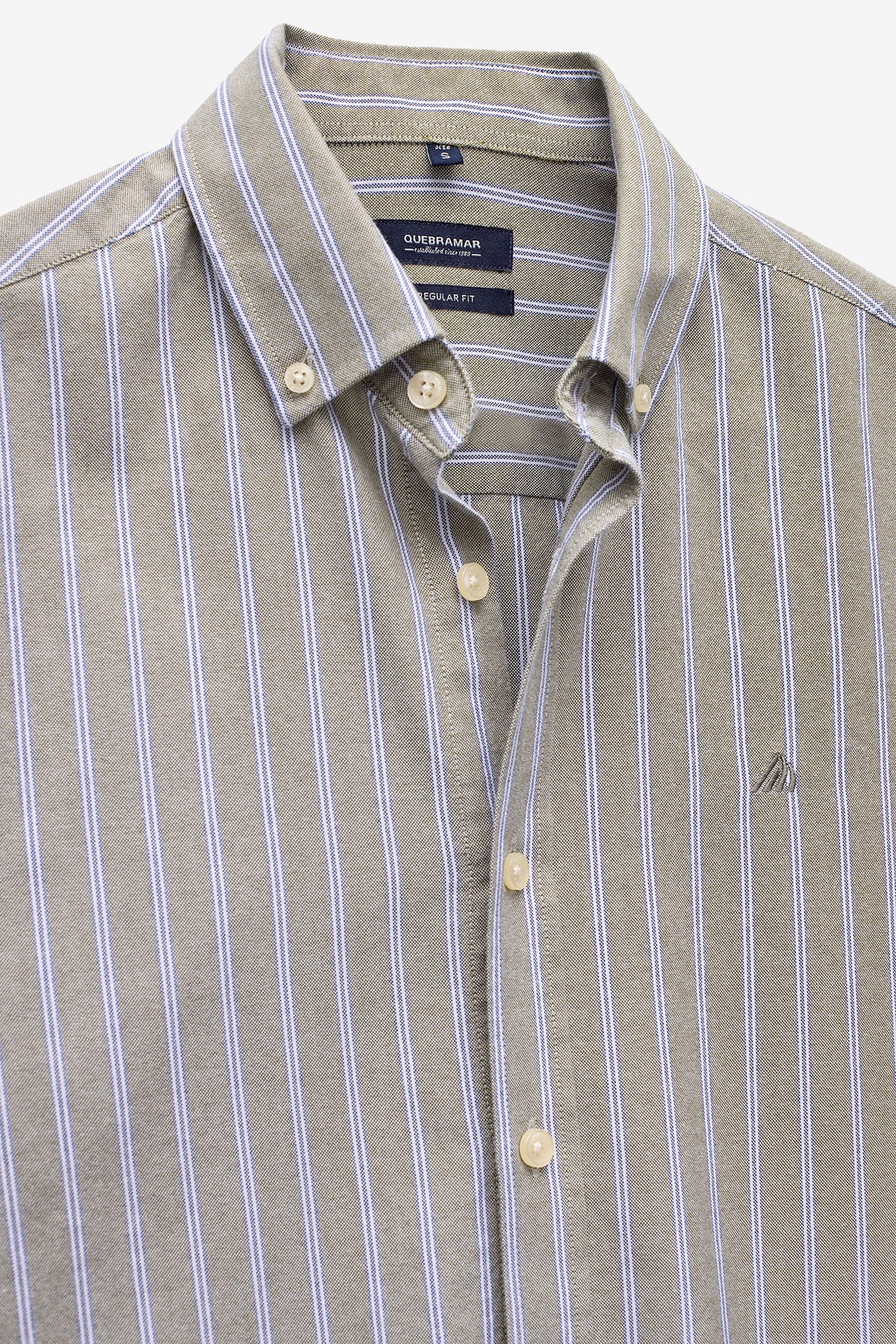 CAMISA OXFORD REGULAR FIT ÀS RISCAS
