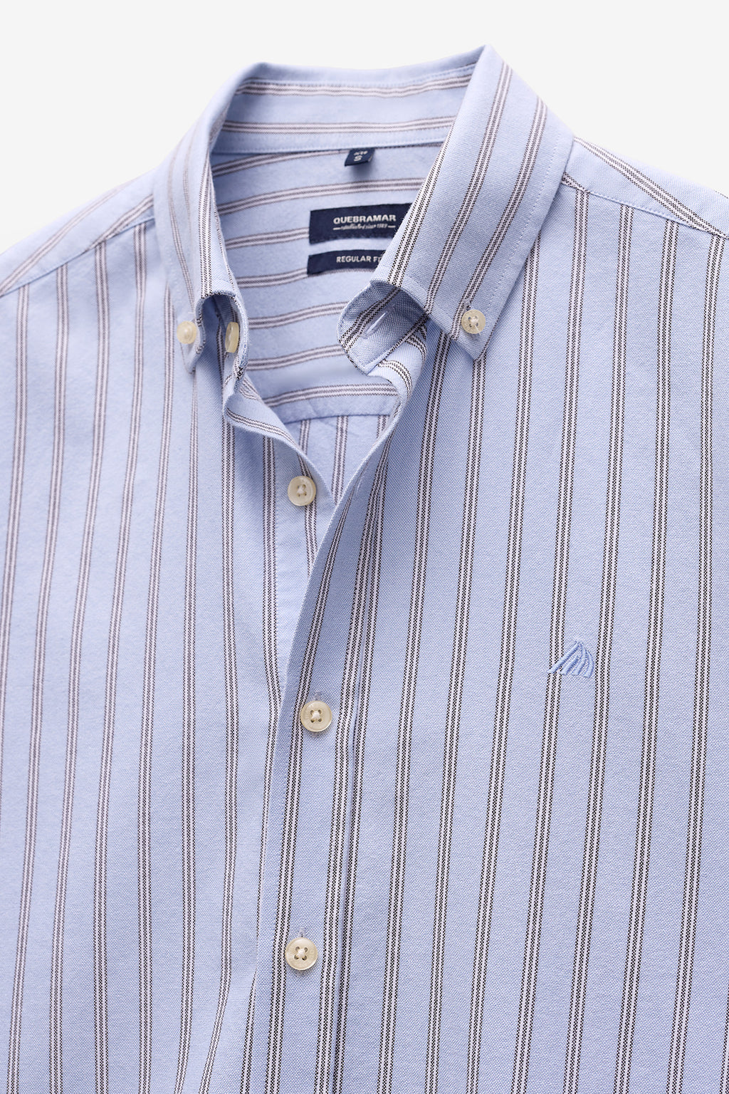 CAMISA OXFORD REGULAR FIT ÀS RISCAS