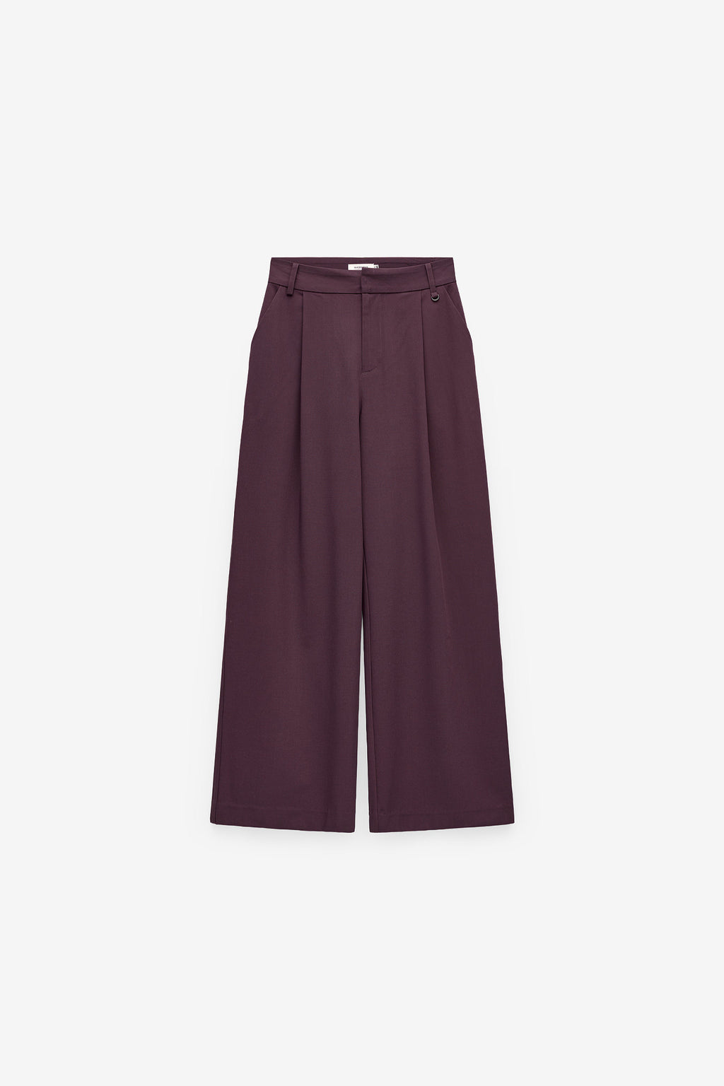 WIDE LEG PLEATED TROUSERS