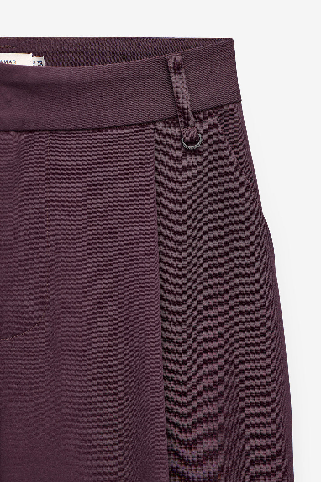 WIDE LEG PLEATED TROUSERS