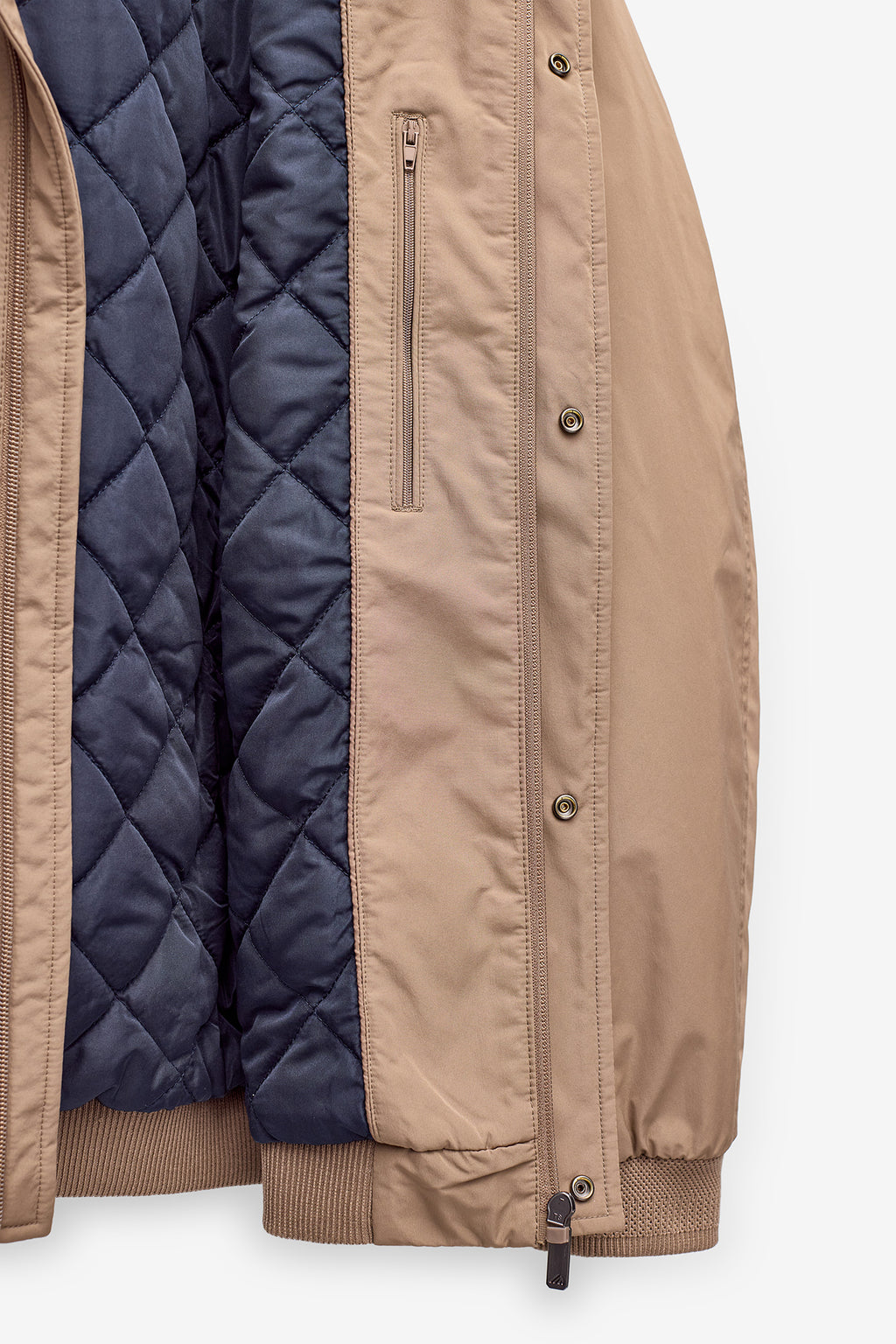 CASACO BOMBER EM CAMEL