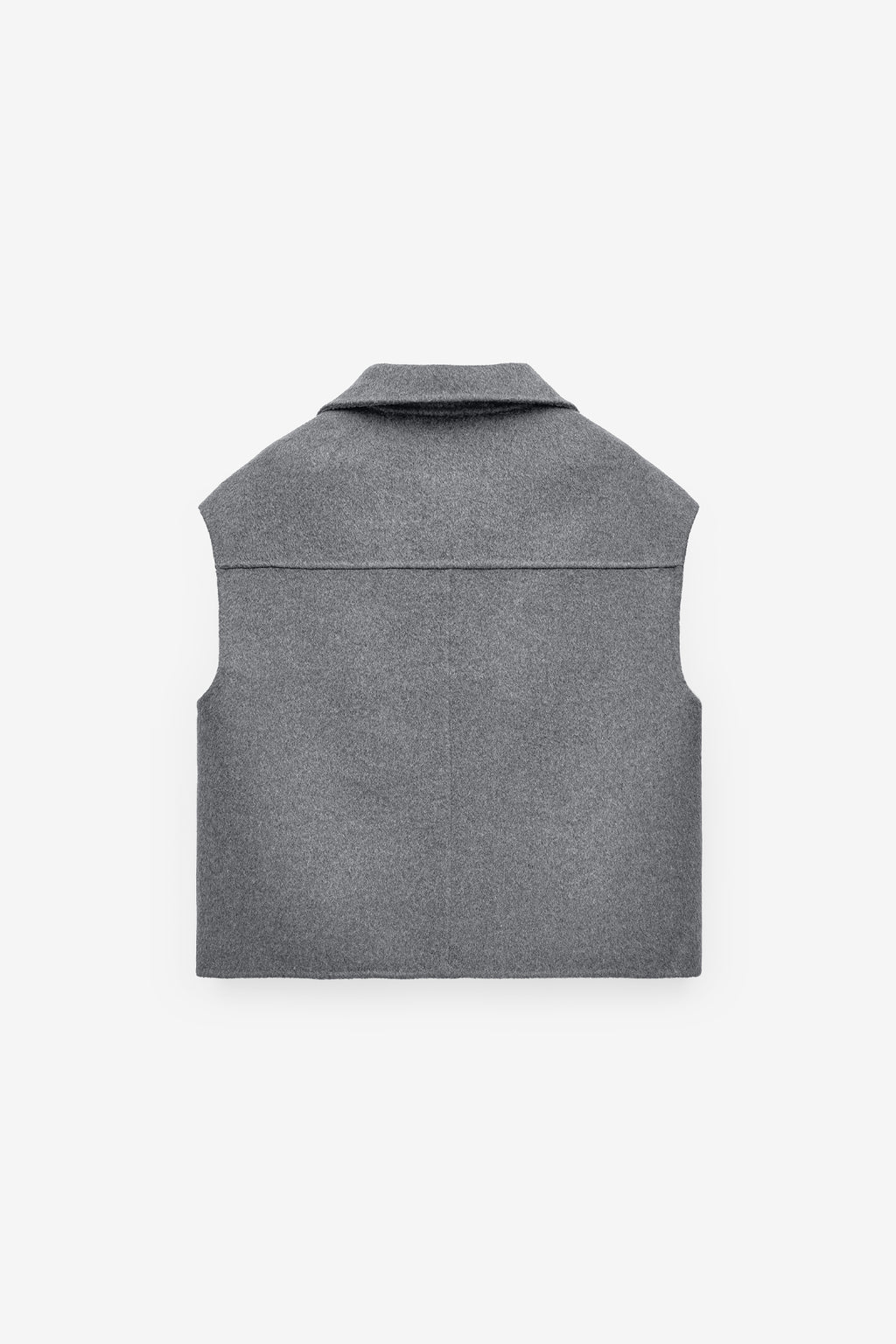 WOOL WAISTCOAT WITH COLLAR
