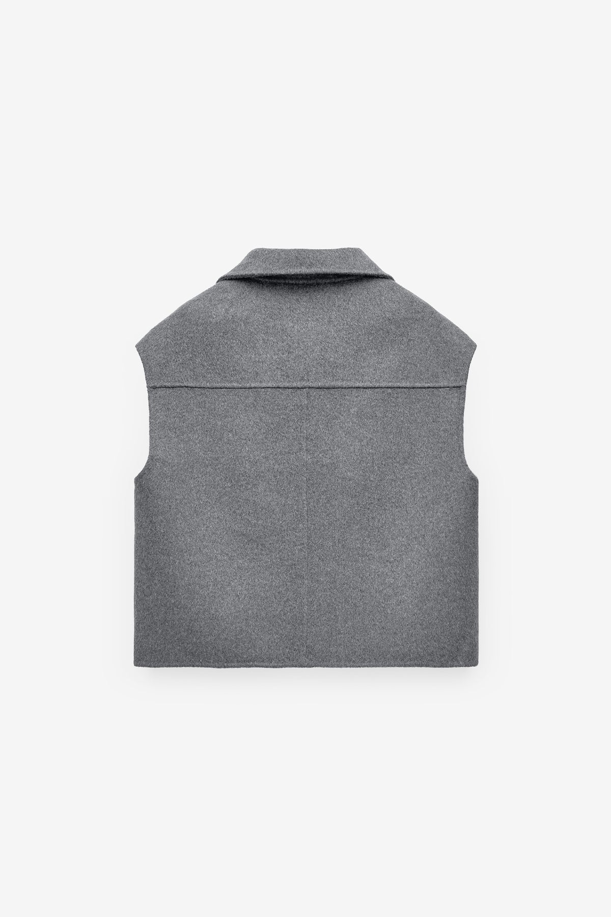 WOOL WAISTCOAT WITH COLLAR