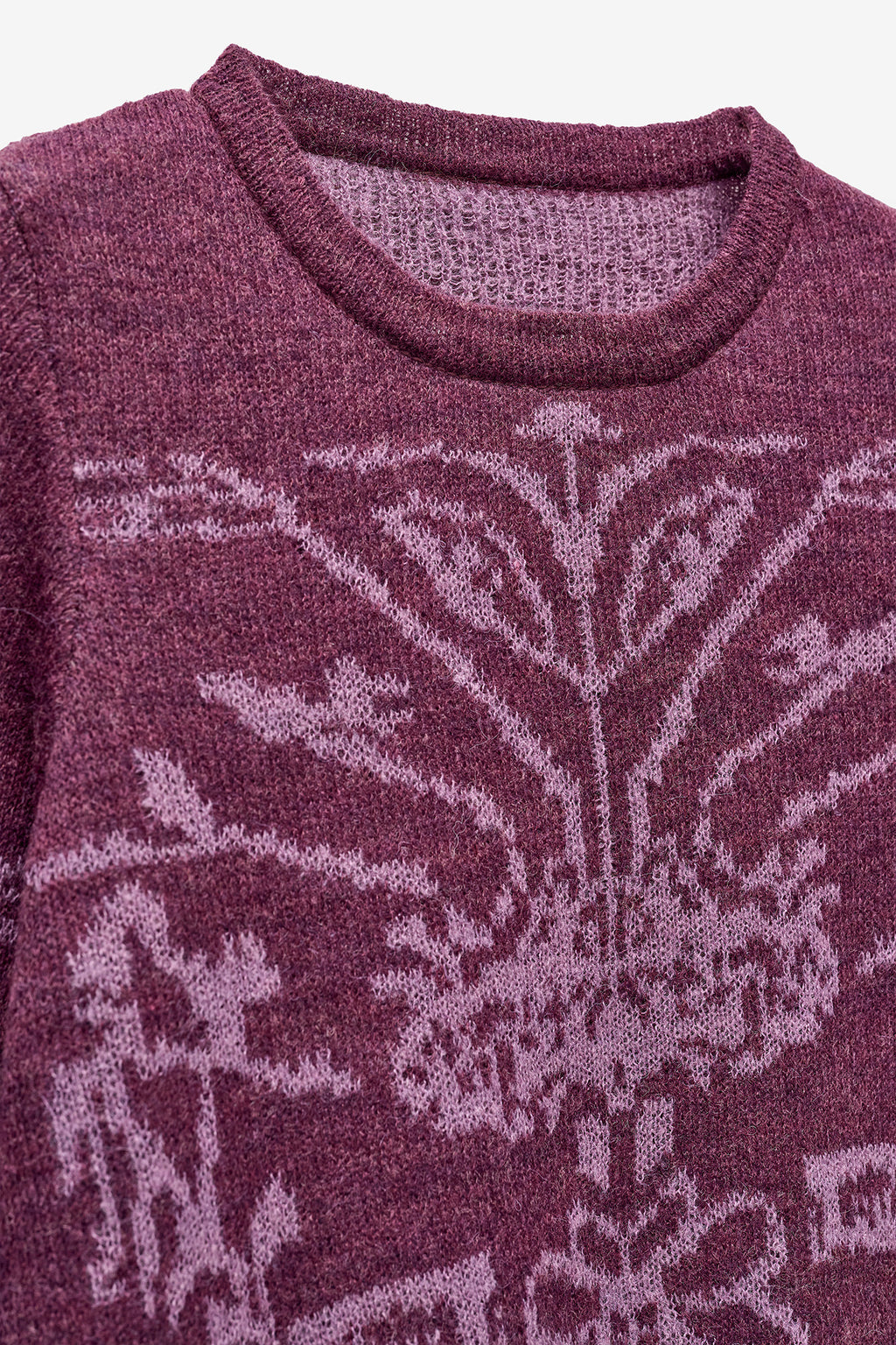 MALHA COM JACQUARD FLORAL