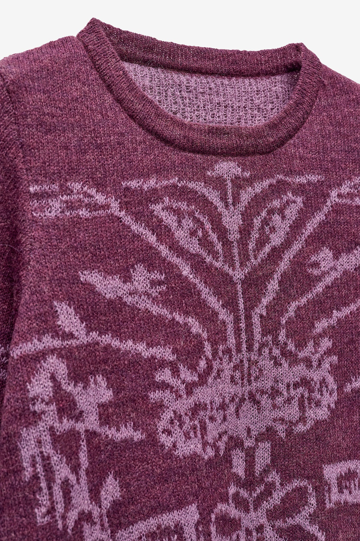 MALHA COM JACQUARD FLORAL