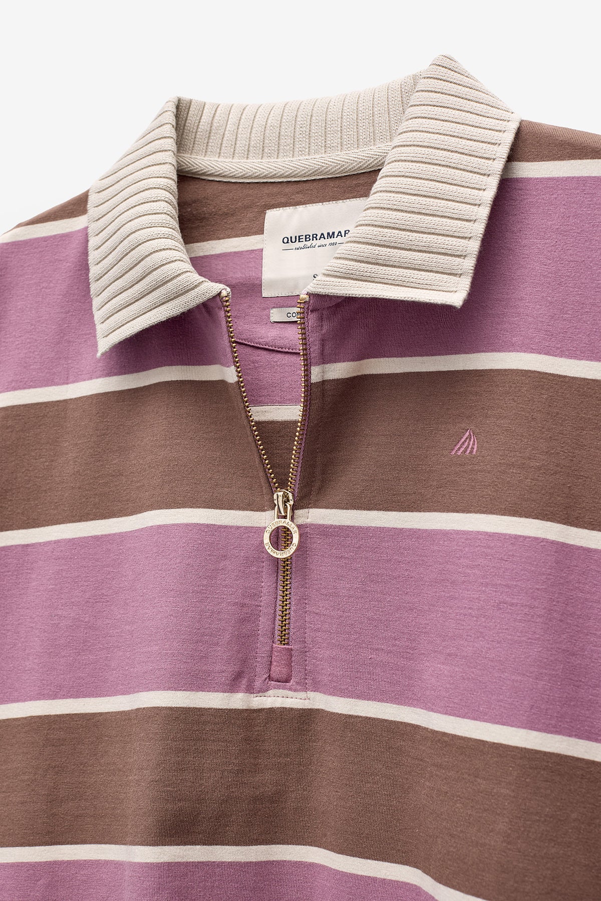 POLO DE MANGA COMPRIDA ÀS RISCAS