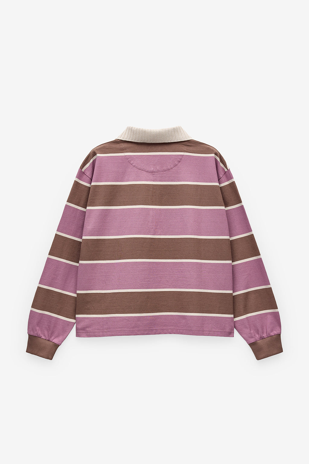 POLO DE MANGA COMPRIDA ÀS RISCAS