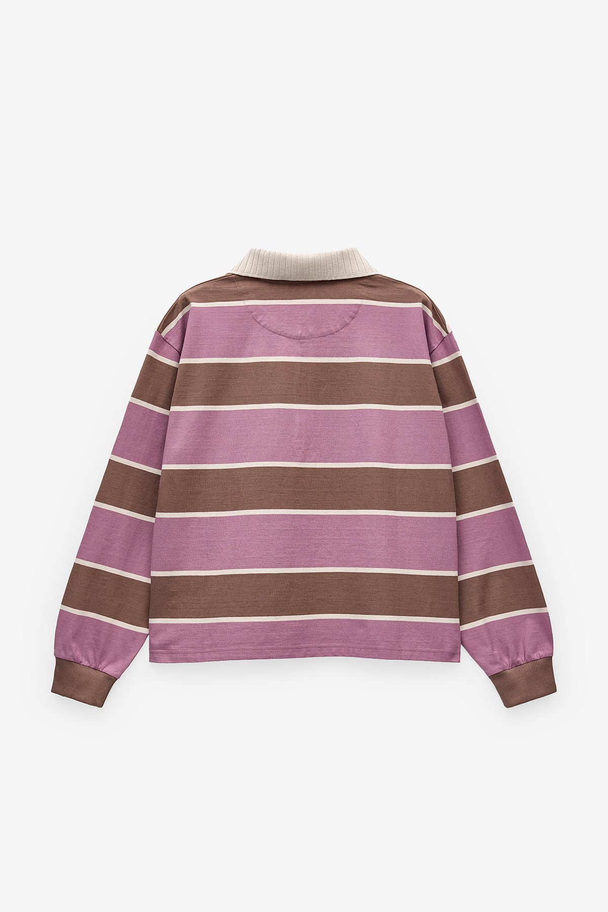POLO DE MANGA COMPRIDA ÀS RISCAS