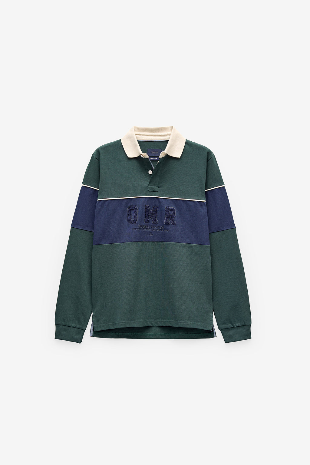 POLO DE MANGA COMPRIDA COLOR BLOCK