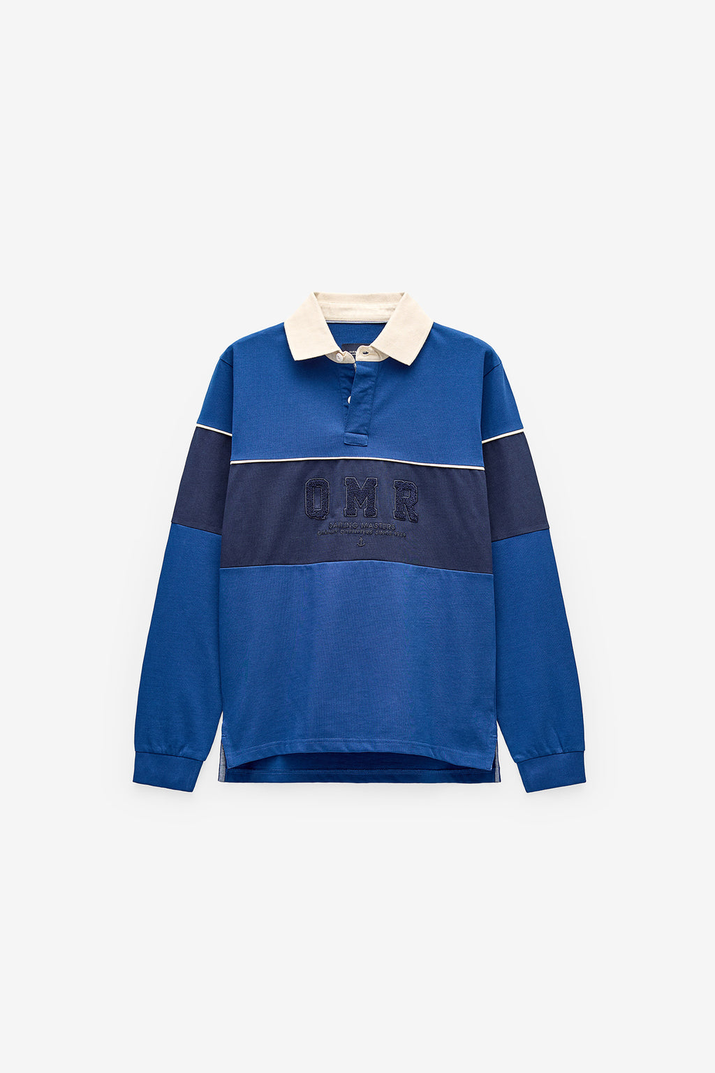POLO DE MANGA COMPRIDA COLOR BLOCK