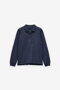 POLO MANGA COMPRIDA EM JERSEY COM FECHO