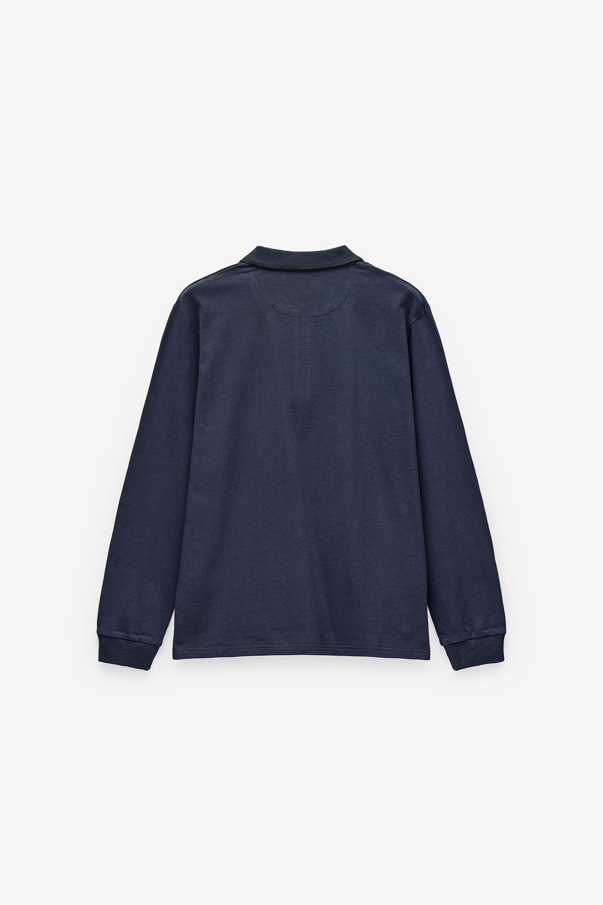 POLO MANGA COMPRIDA EM JERSEY COM FECHO