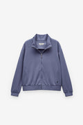SWEATSHIRT COM GOLA SUBIDA E FECHO