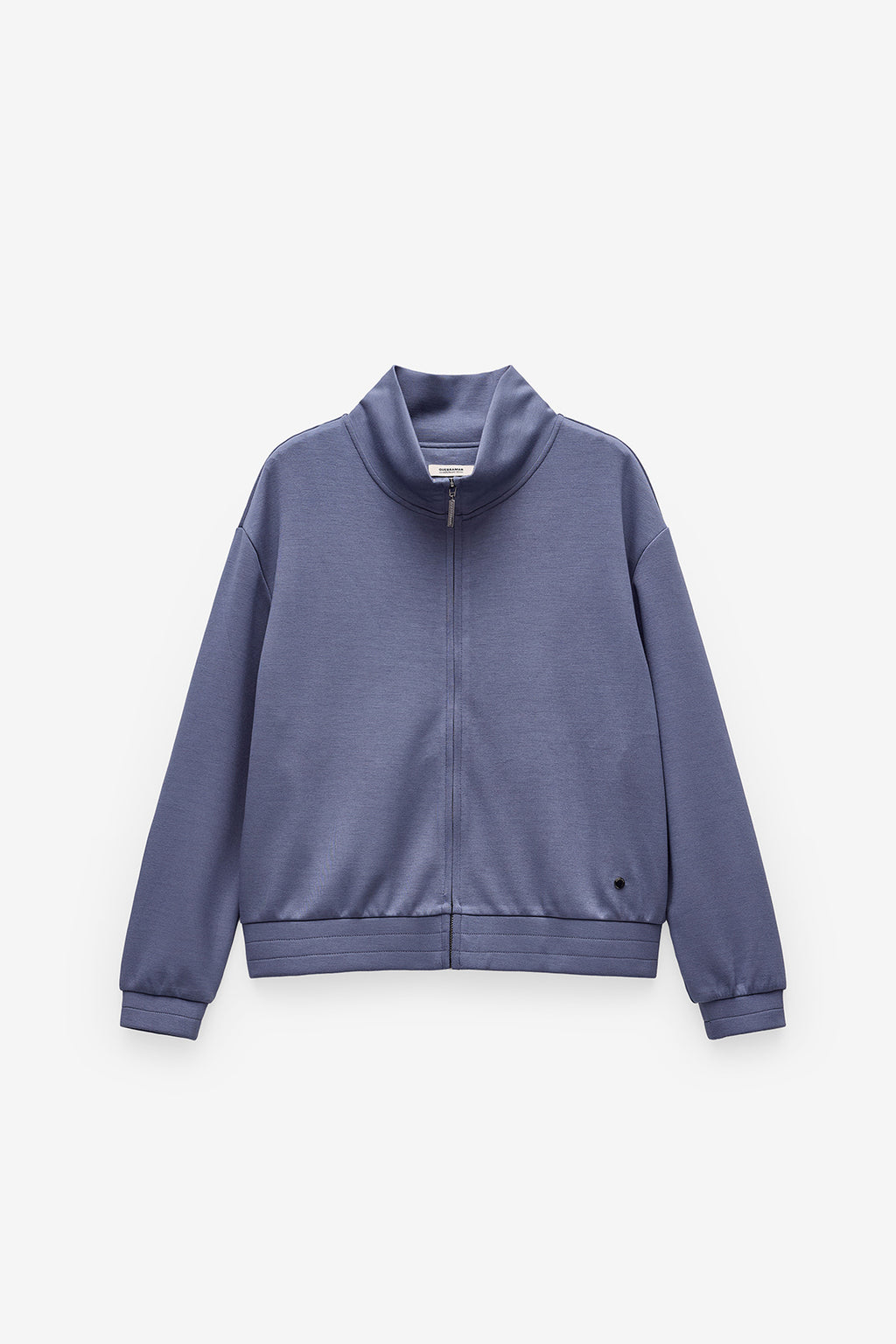 SWEATSHIRT COM GOLA SUBIDA E FECHO
