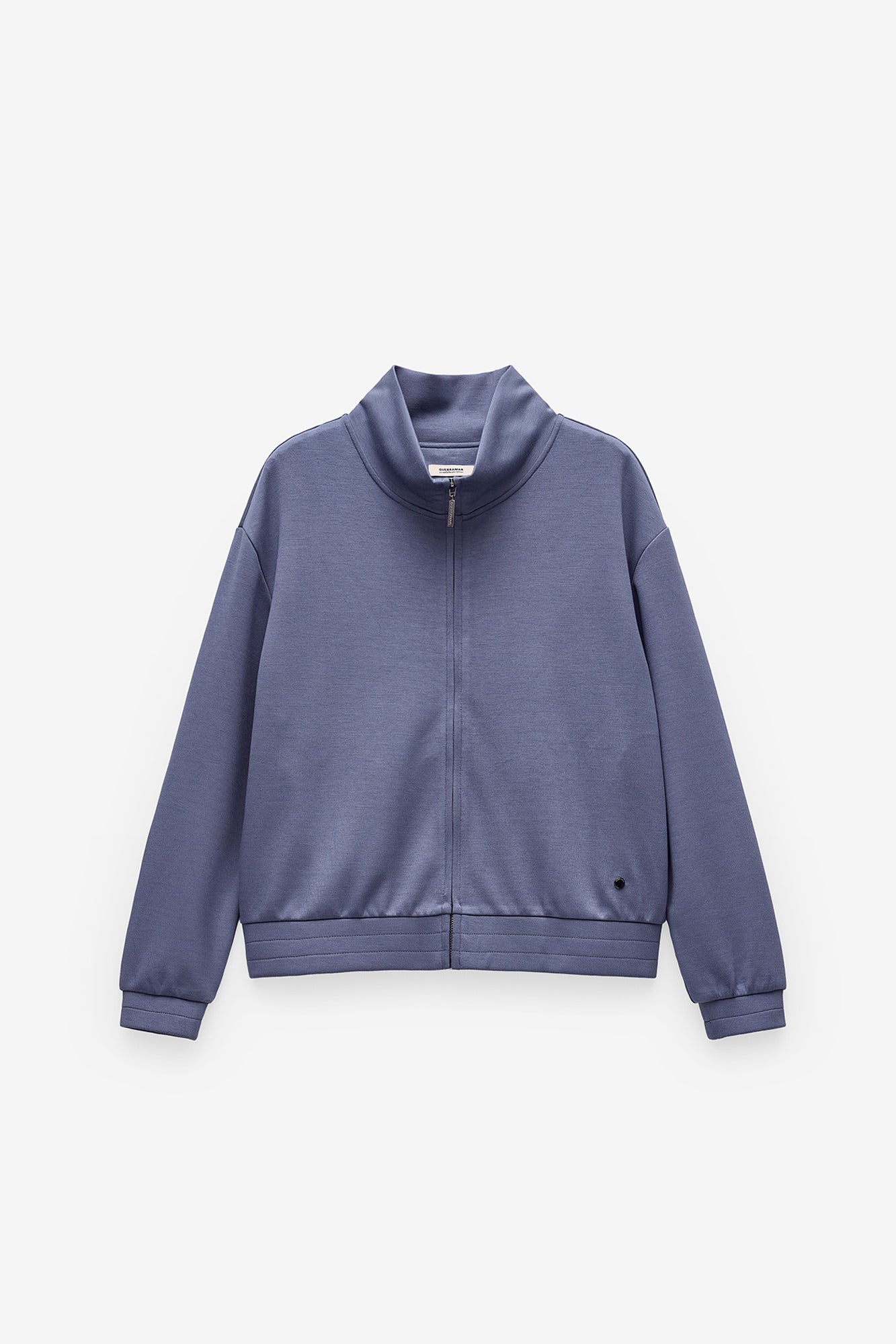 SWEATSHIRT COM GOLA SUBIDA E FECHO