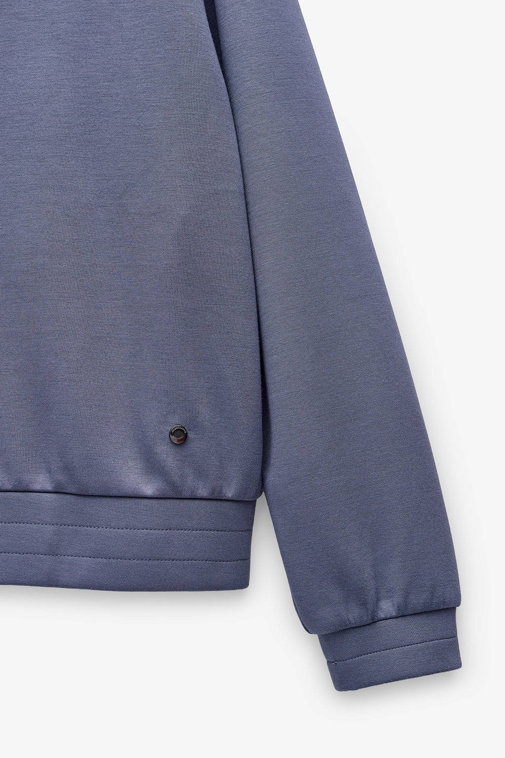 SWEATSHIRT COM GOLA SUBIDA E FECHO