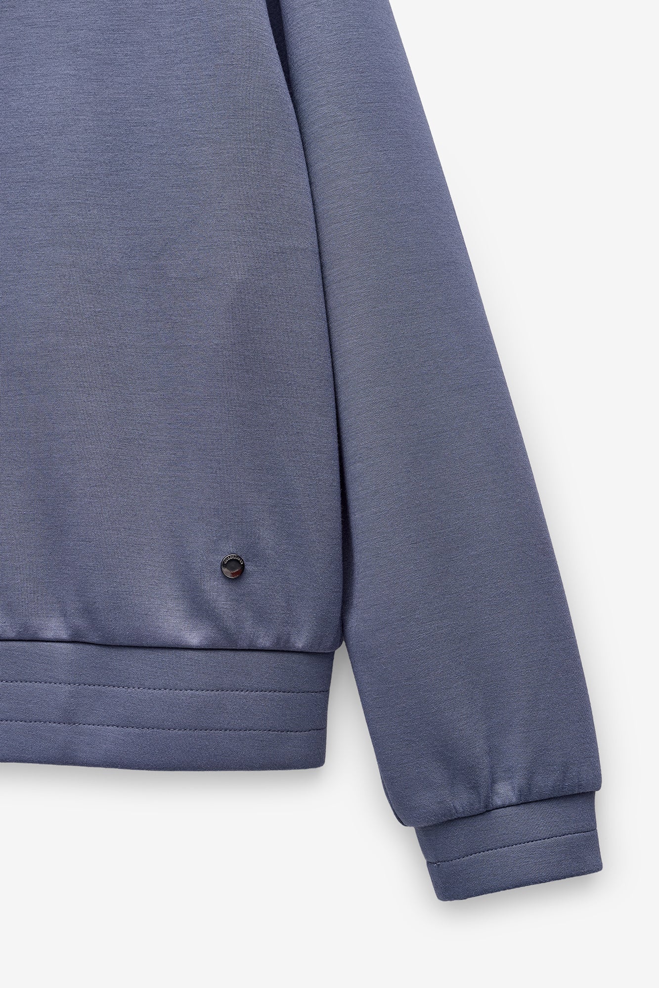 SWEATSHIRT COM GOLA SUBIDA E FECHO