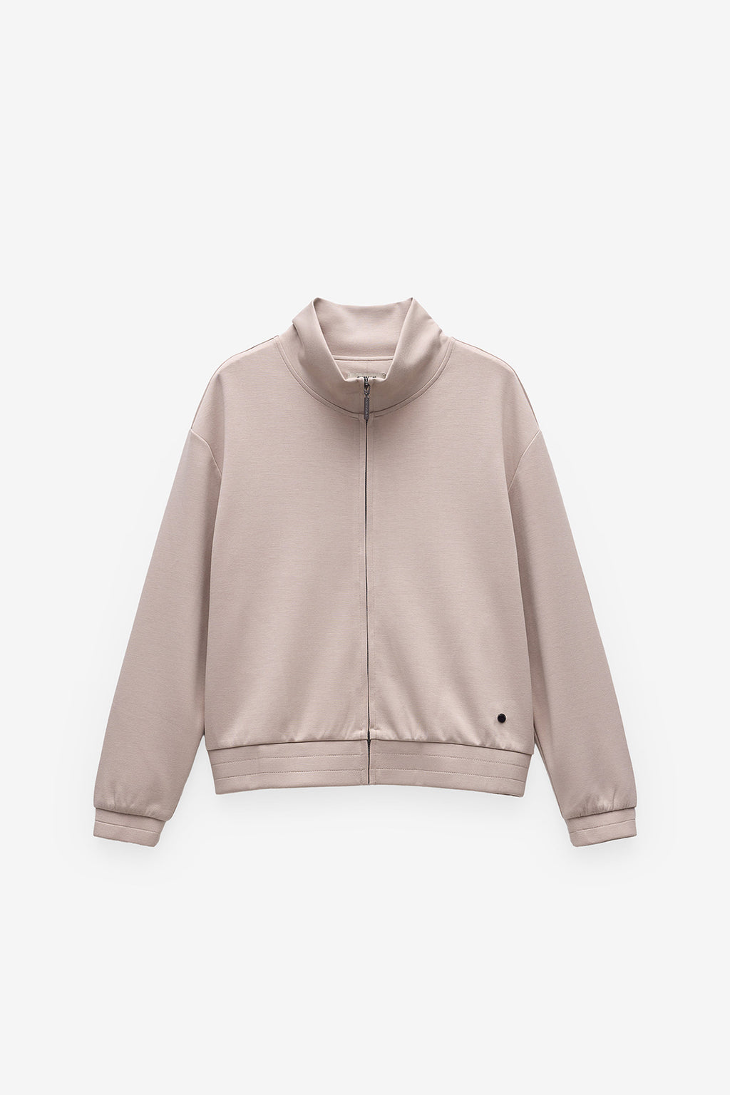SWEATSHIRT COM GOLA SUBIDA E FECHO