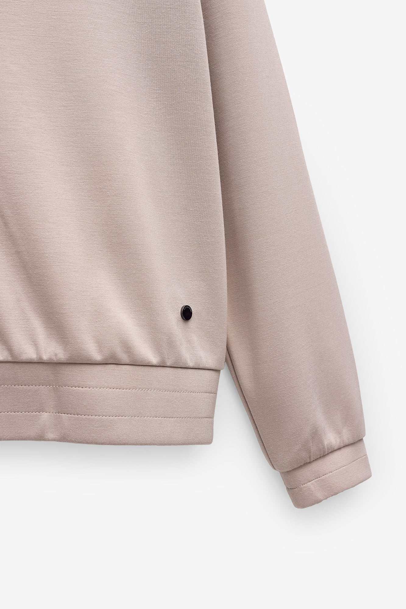 SWEATSHIRT COM GOLA SUBIDA E FECHO