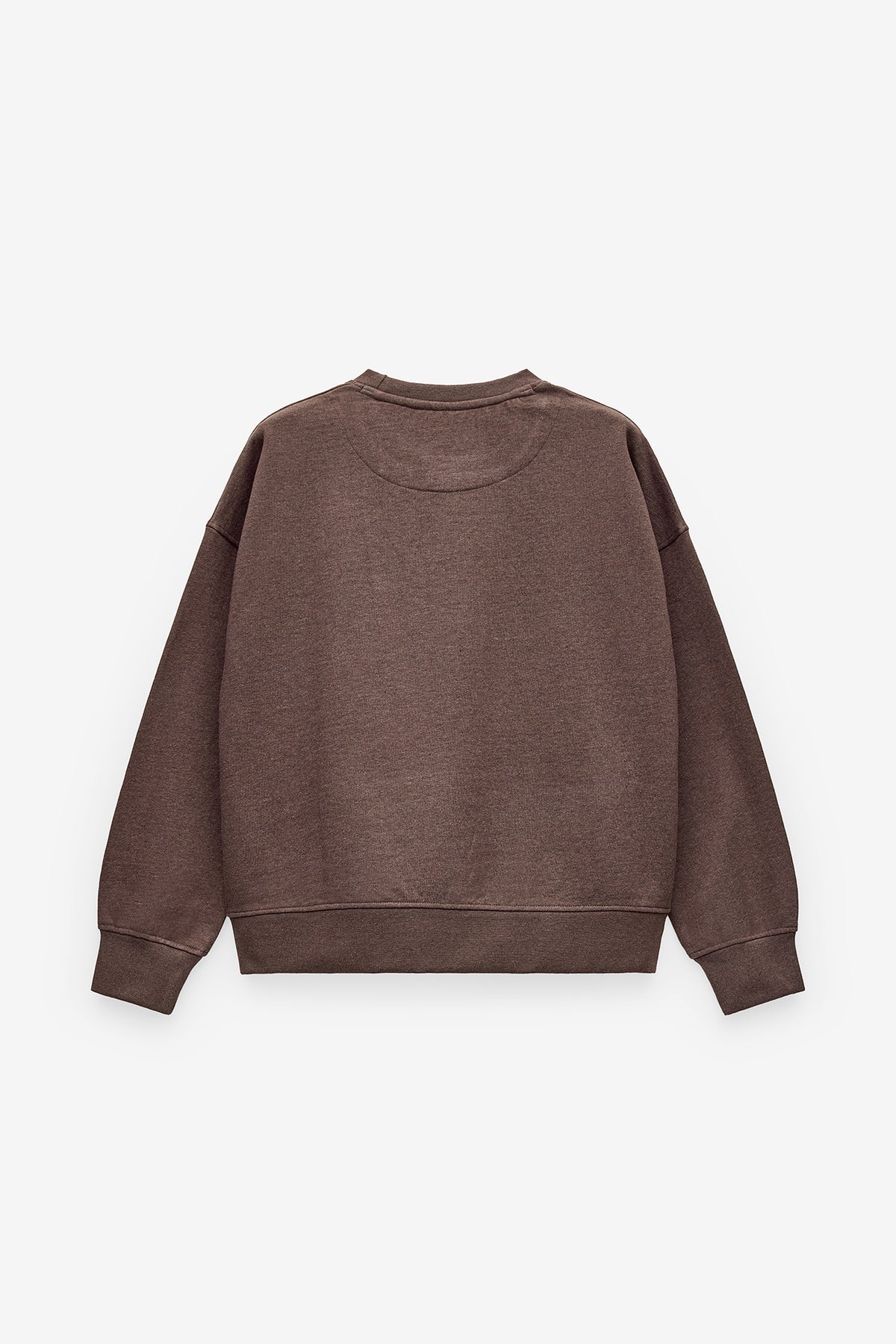 SWEATSHIRT BÁSICA COM DECOTE REDONDO