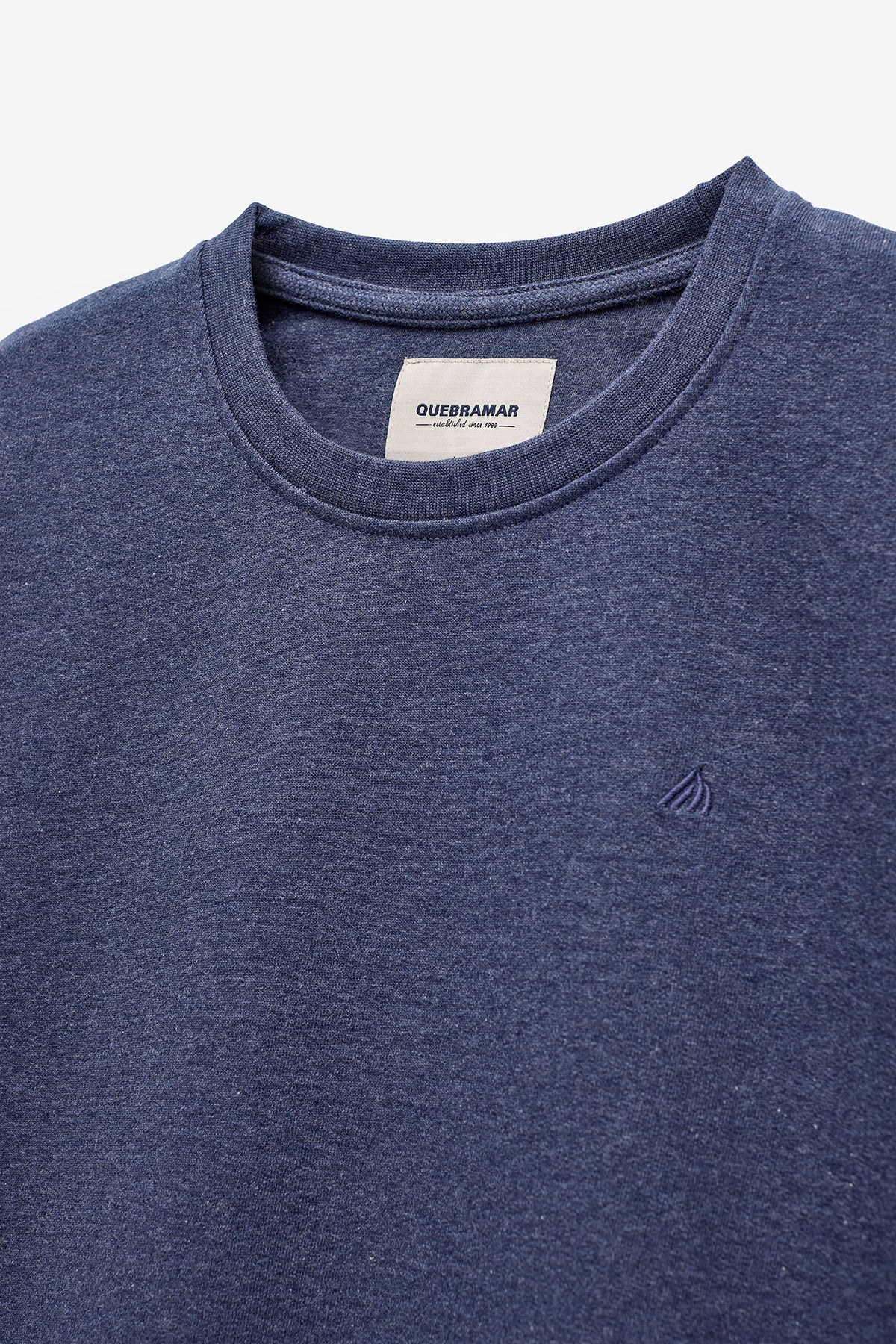 SWEATSHIRT BÁSICA COM DECOTE REDONDO