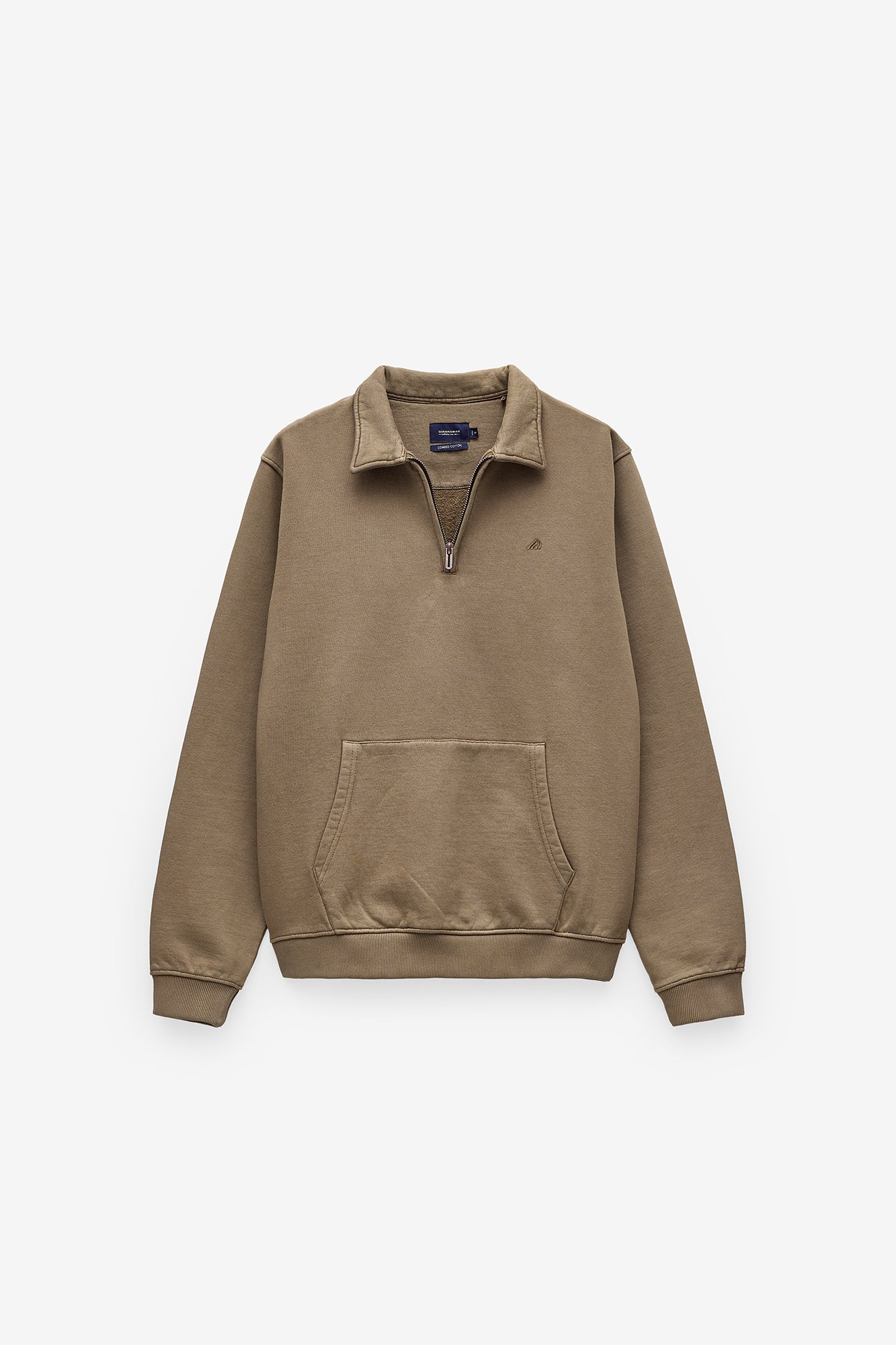 SWEATSHIRT COM FECHO GARMENT DYE
