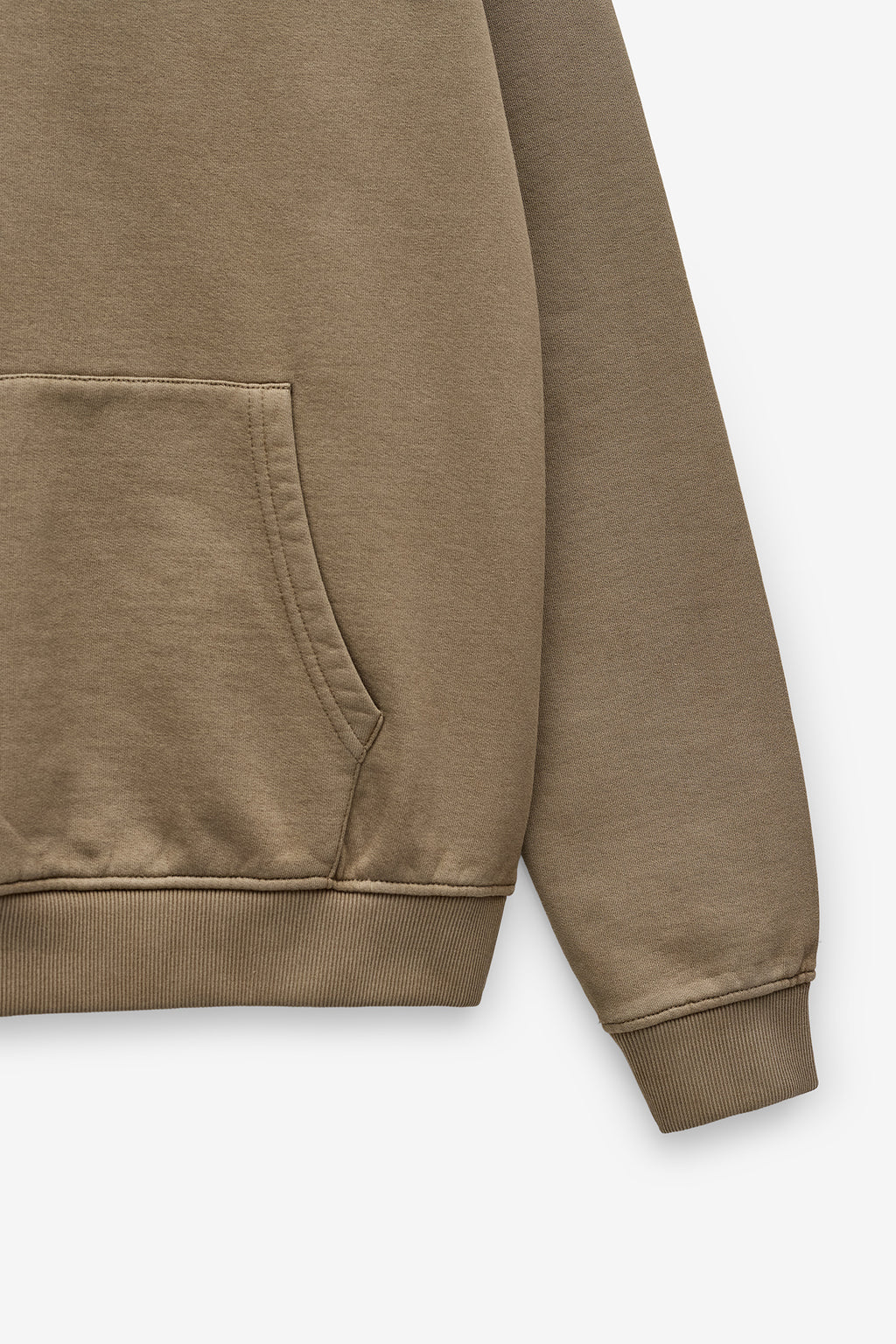 SWEATSHIRT COM FECHO GARMENT DYE