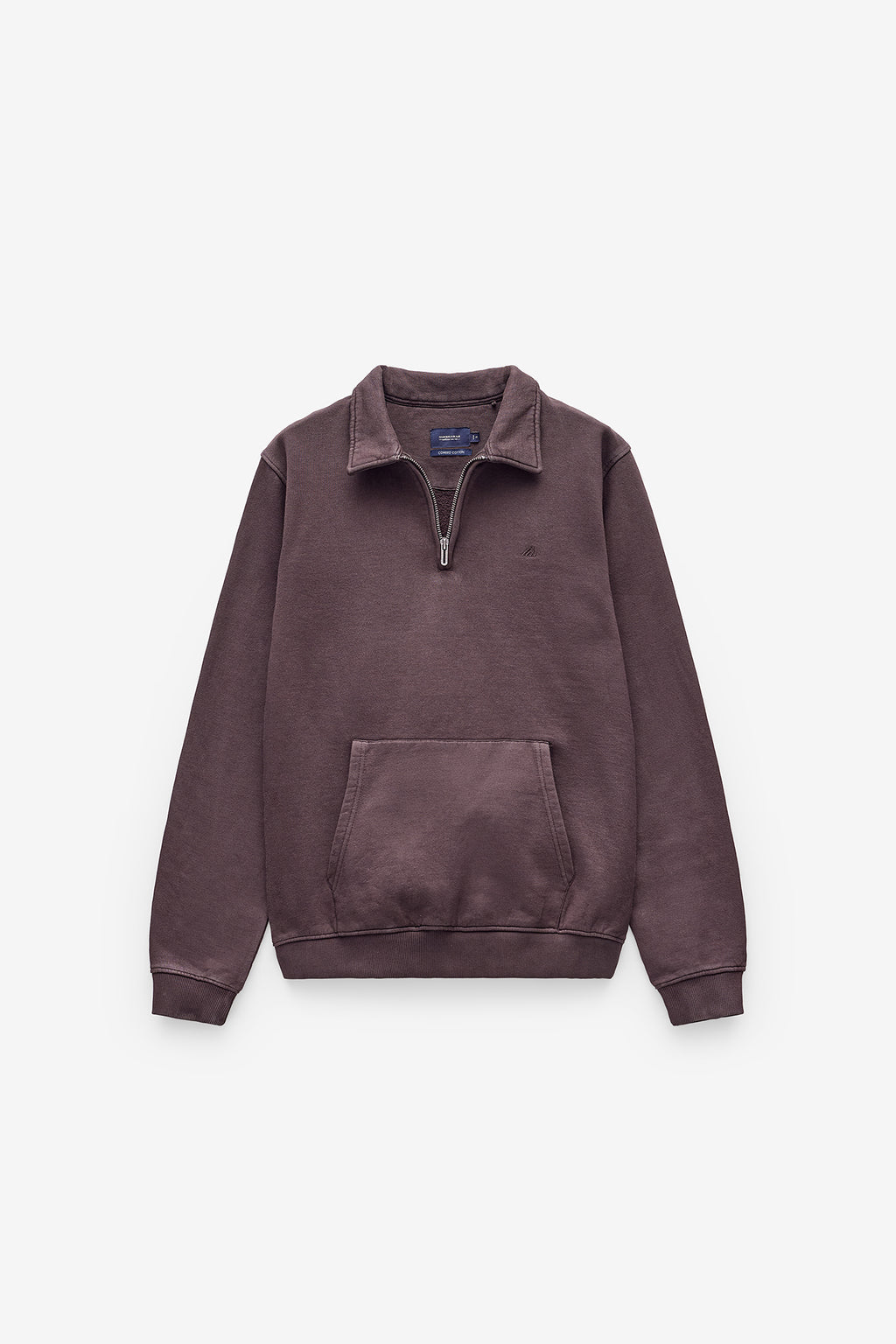 SWEATSHIRT COM FECHO GARMENT DYE