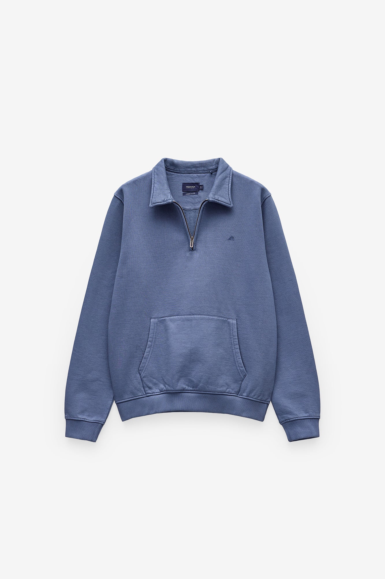 SWEATSHIRT COM FECHO GARMENT DYE