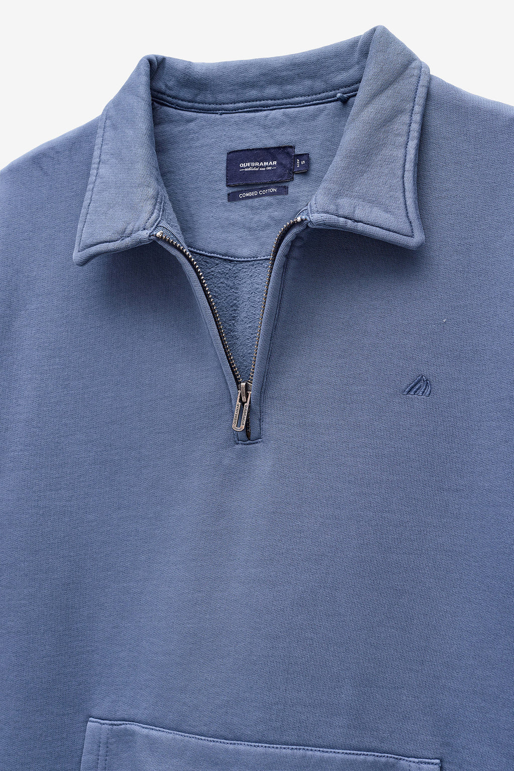 SWEATSHIRT COM FECHO GARMENT DYE