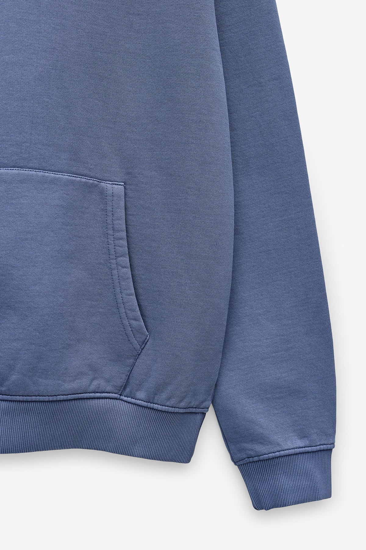 SWEATSHIRT COM FECHO GARMENT DYE