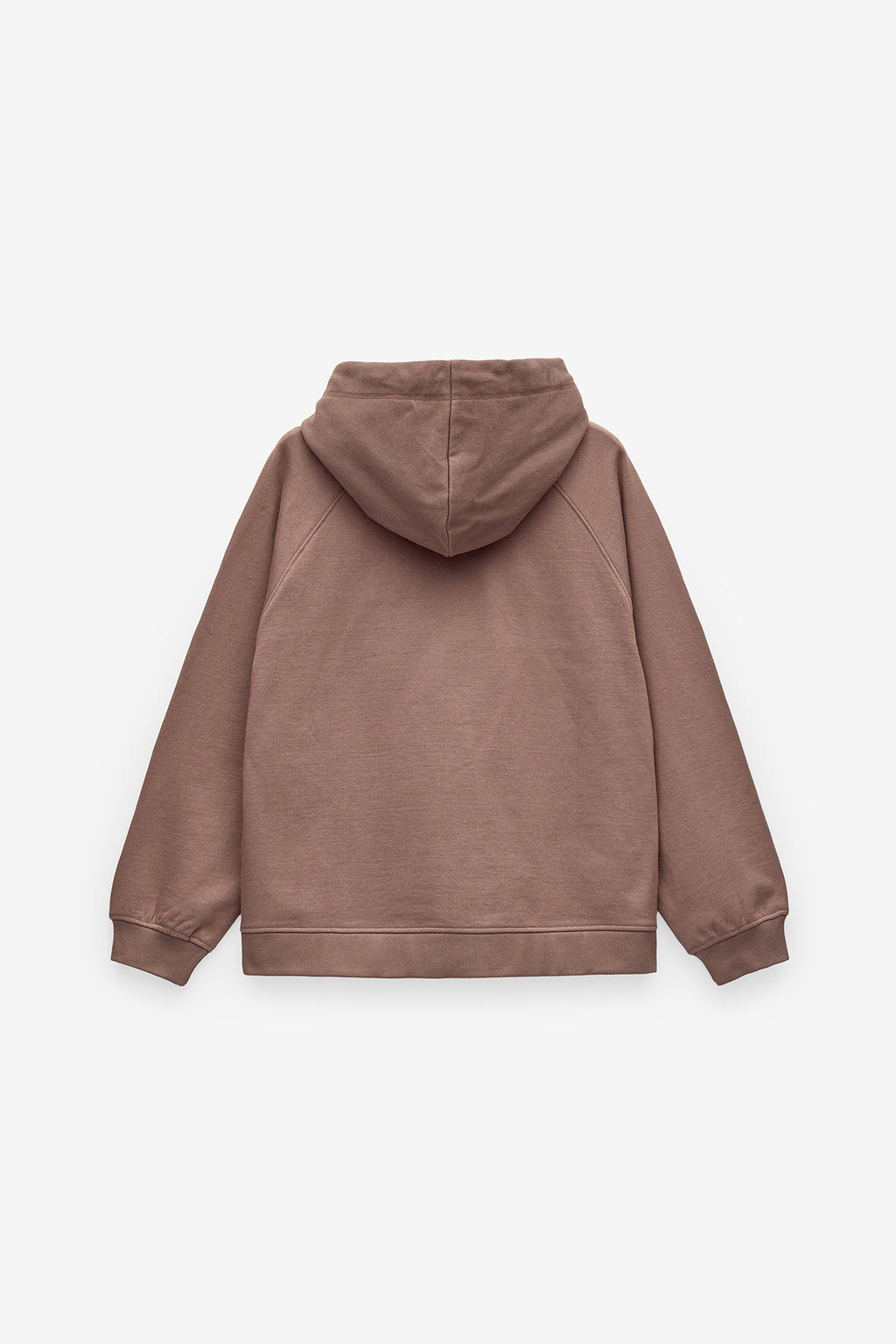 SWEAT SHIRT SRA BÁSICA COM CAPUZ E LOGO - BROWN