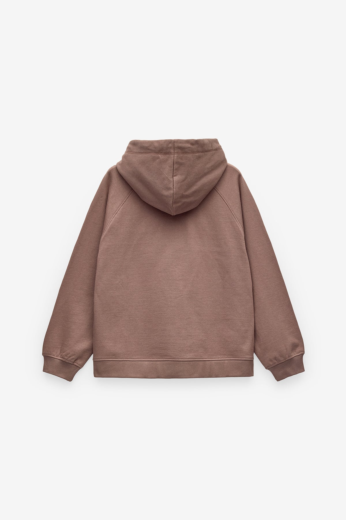 SWEAT SHIRT SRA BÁSICA COM CAPUZ E LOGO - BROWN