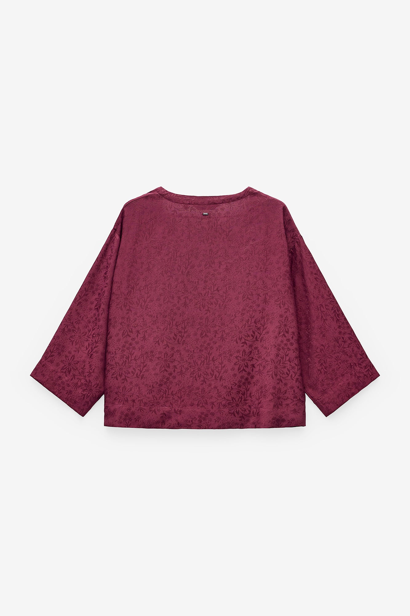 TÚNICA JACQUARD DECOTE EM V