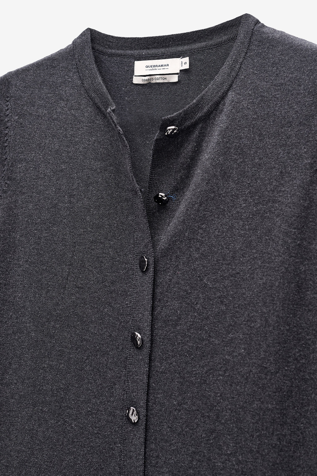 VESTIDO DE MALHA COM BOTÕES