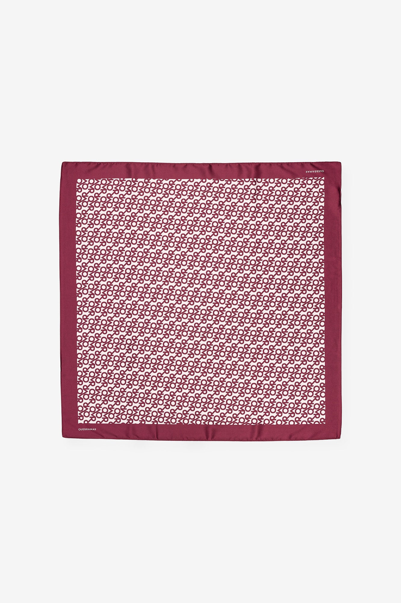 LENÇO ESTAMPADO COM LOGOTIPO